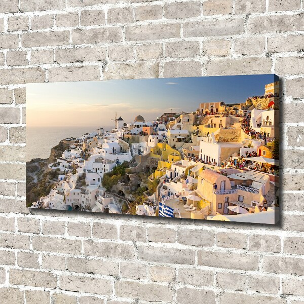 Canvas wall art Santorini Greece