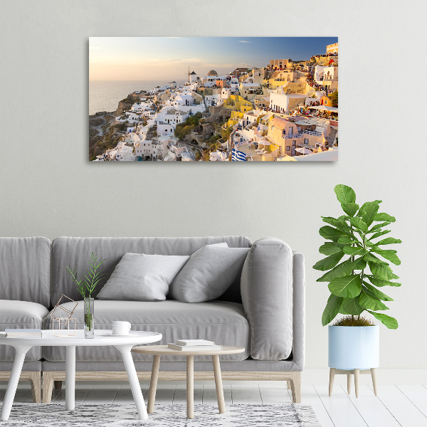 Canvas wall art Santorini Greece