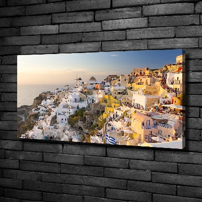 Canvas wall art Santorini Greece