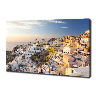 Canvas wall art Santorini Greece