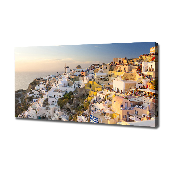 Canvas wall art Santorini Greece