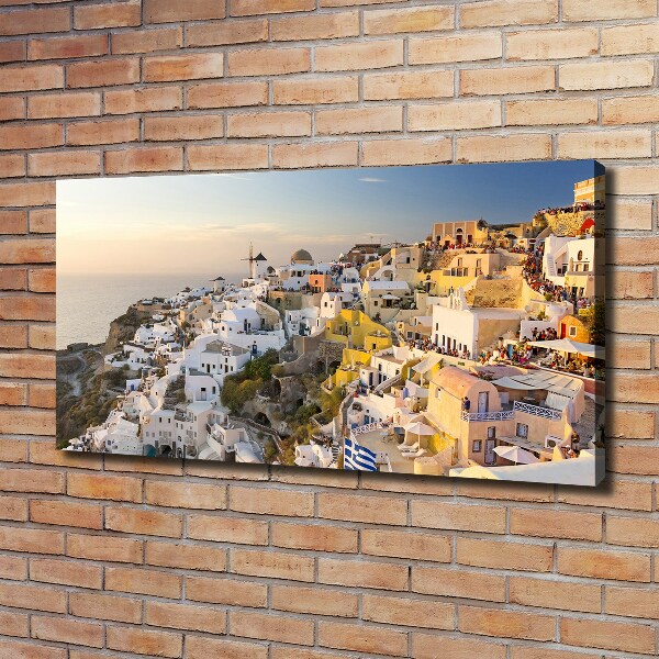 Canvas wall art Santorini Greece