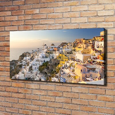 Canvas wall art Santorini Greece