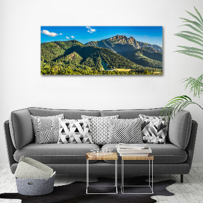 Canvas wall art Panorama of the Tatra Mountains