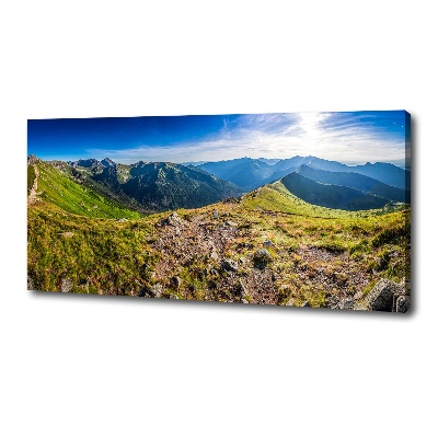 Canvas wall art Mountain panorama