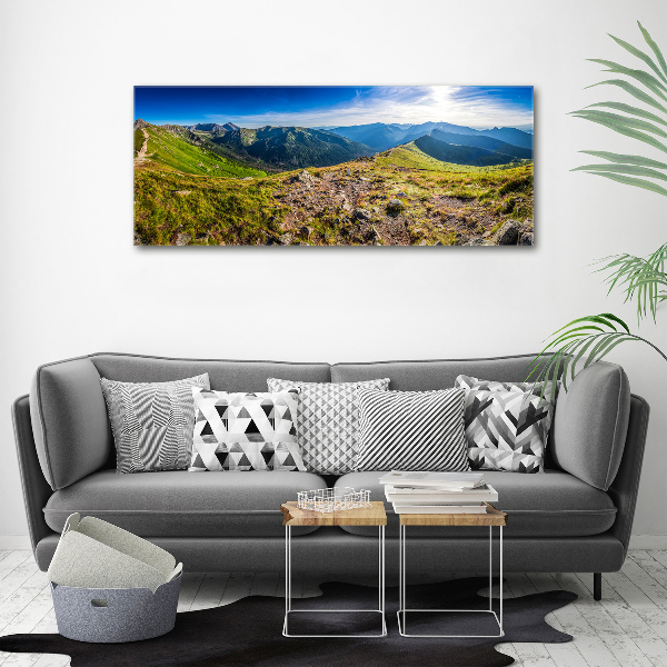 Canvas wall art Mountain panorama