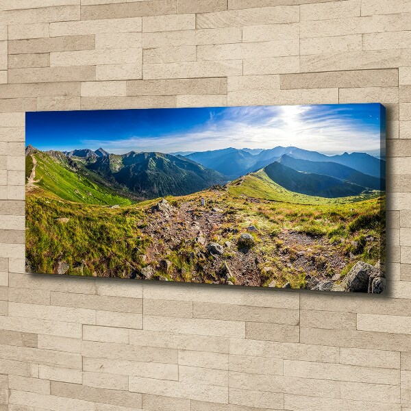 Canvas wall art Mountain panorama