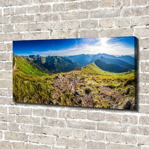 Canvas wall art Mountain panorama