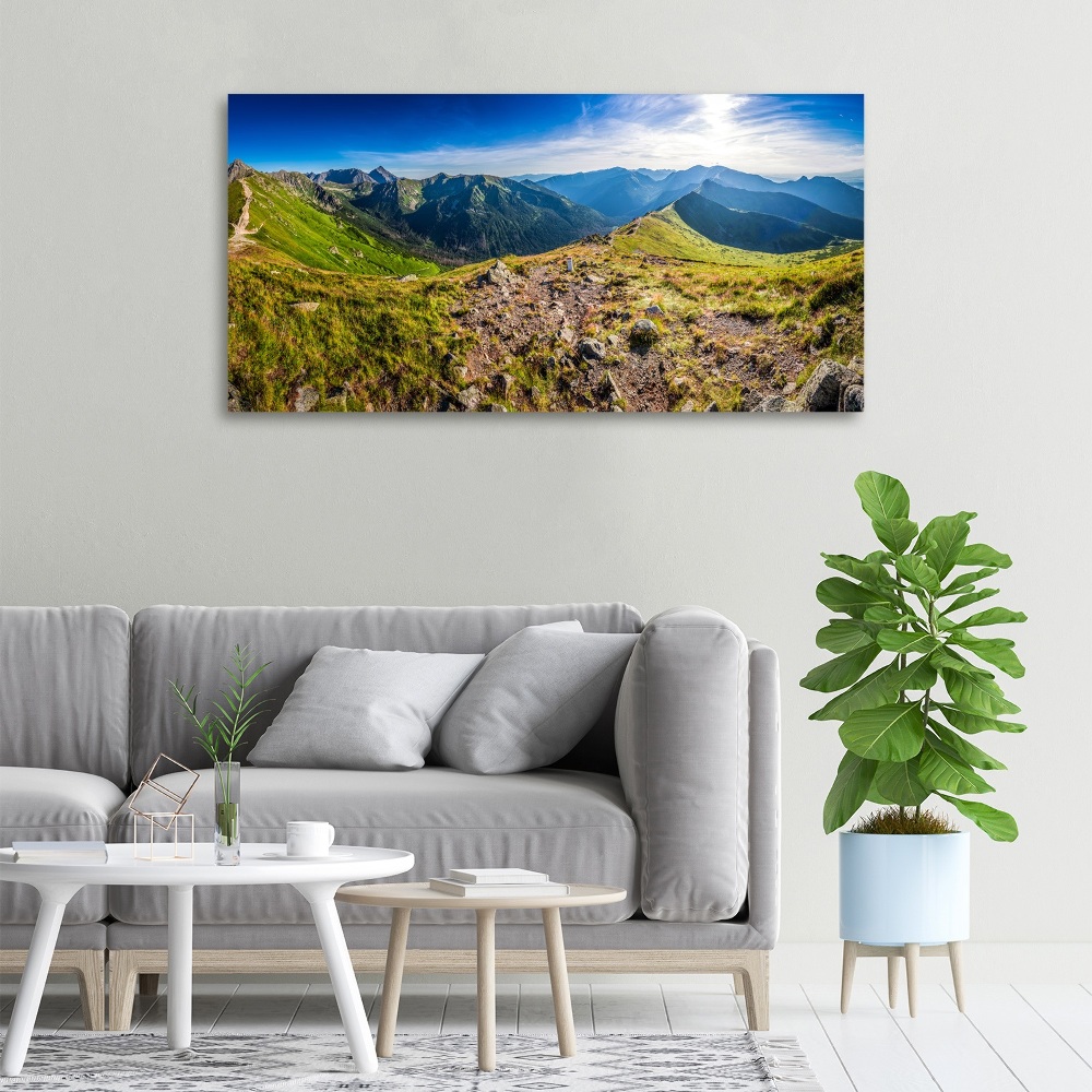 Canvas wall art Mountain panorama