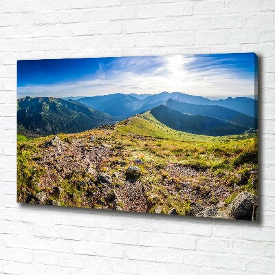 Canvas wall art Mountain panorama