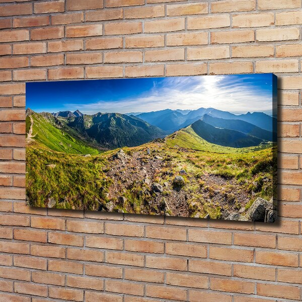 Canvas wall art Mountain panorama