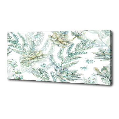 Canvas wall art Flowers and leaves