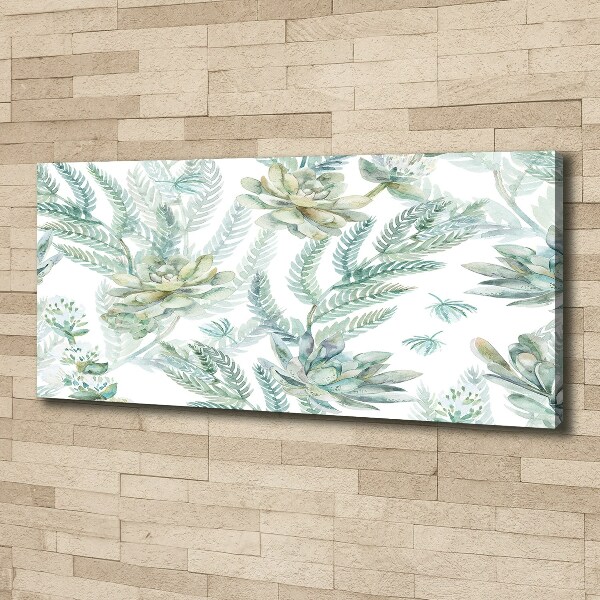 Canvas wall art Flowers and leaves