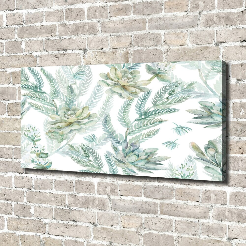 Canvas wall art Flowers and leaves