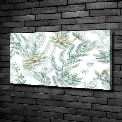 Canvas wall art Flowers and leaves