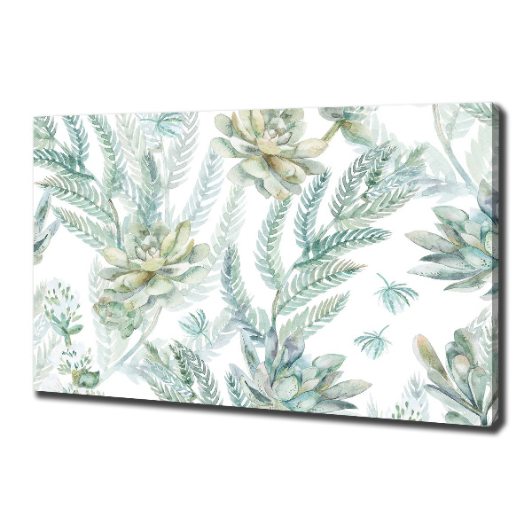 Canvas wall art Flowers and leaves