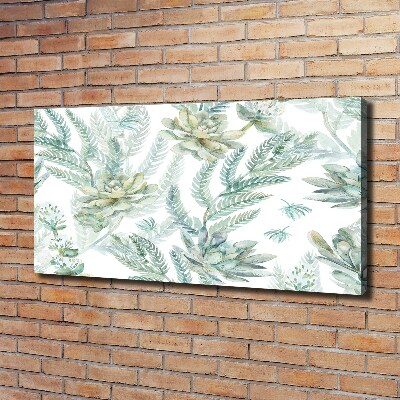 Canvas wall art Flowers and leaves