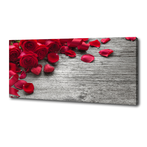 Canvas wall art Red roses