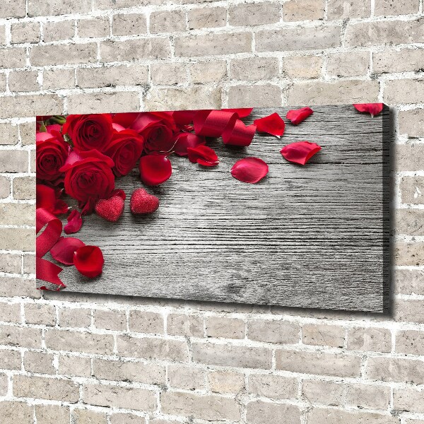 Canvas wall art Red roses