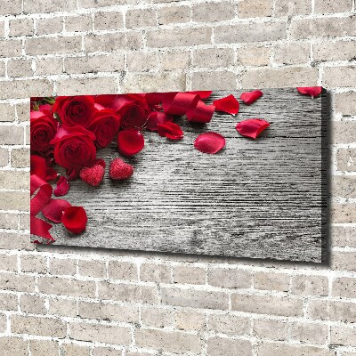 Canvas wall art Red roses