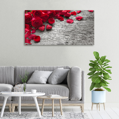 Canvas wall art Red roses