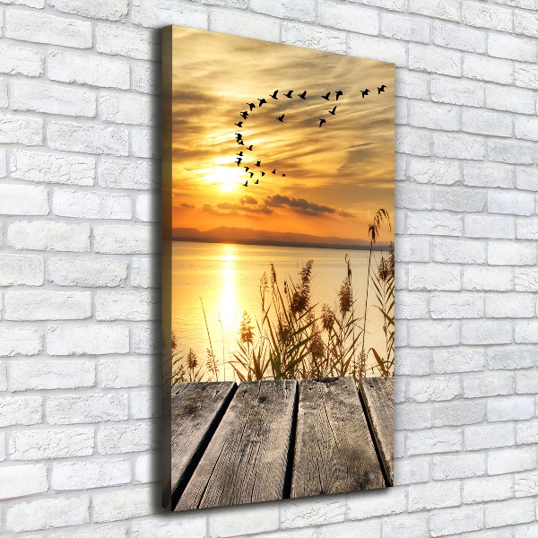 Picture canvas print Sunset