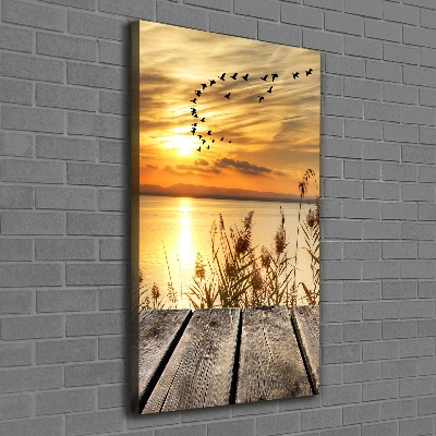 Picture canvas print Sunset