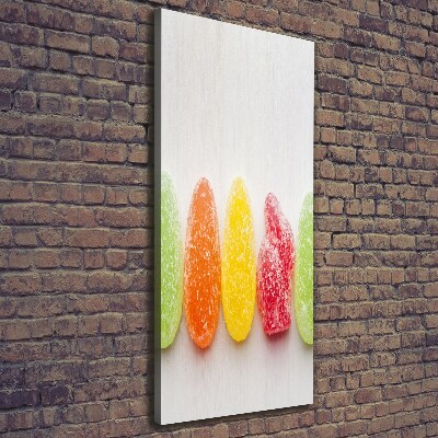 Large canvas wall art Colorful jelly beans