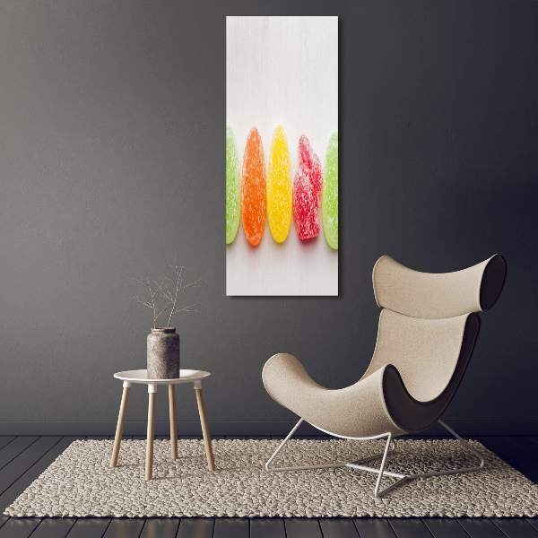 Large canvas wall art Colorful jelly beans