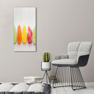 Large canvas wall art Colorful jelly beans