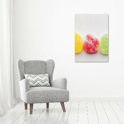 Large canvas wall art Colorful jelly beans