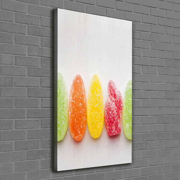 Large canvas wall art Colorful jelly beans