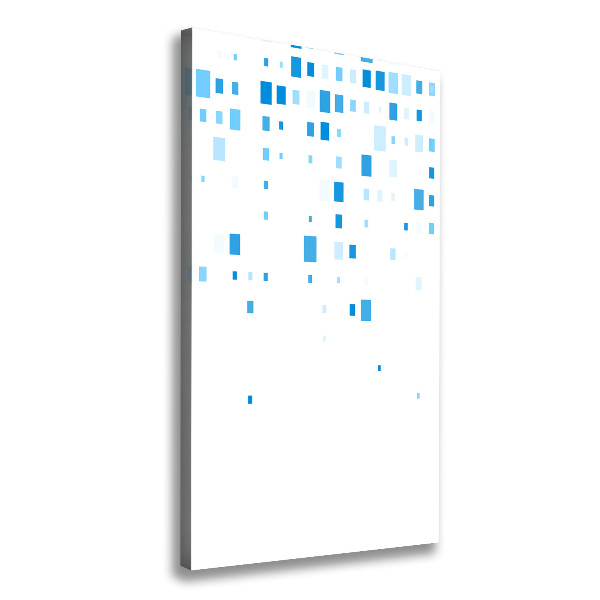 Large canvas wall art Blue squares