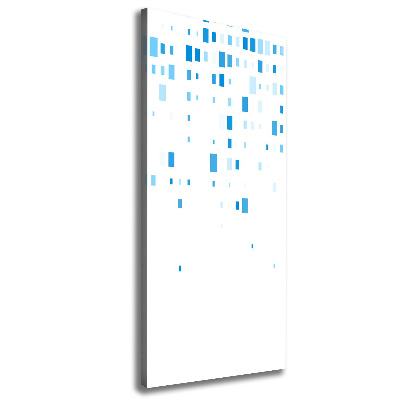 Large canvas wall art Blue squares