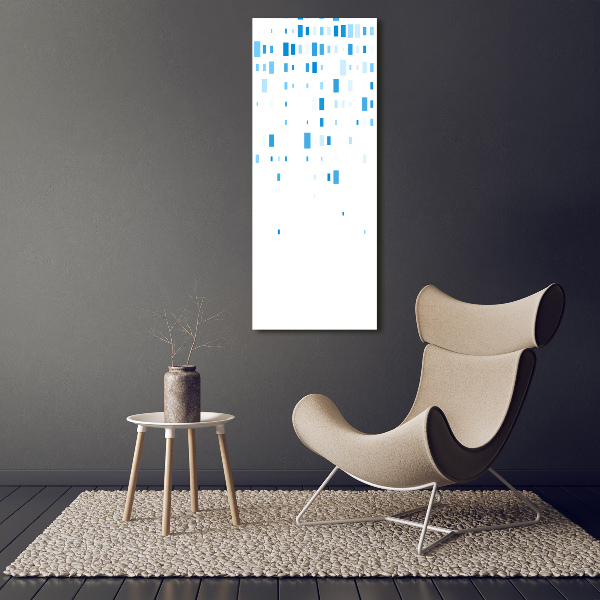 Large canvas wall art Blue squares