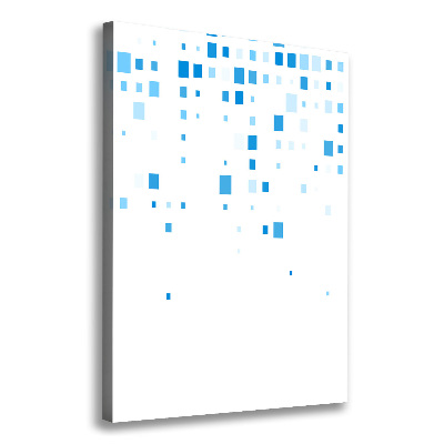 Large canvas wall art Blue squares