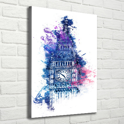 Canvas wall art Colorful Big Ben