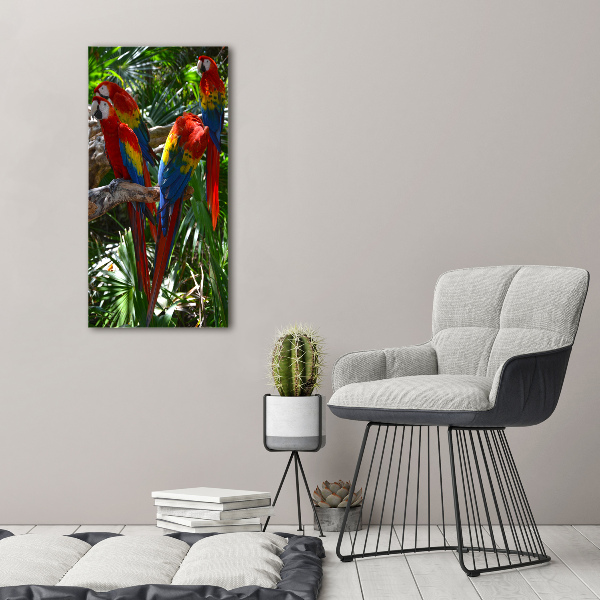 Canvas wall art Ary parrots