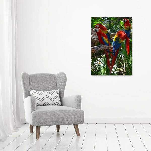 Canvas wall art Ary parrots