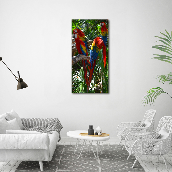 Canvas wall art Ary parrots