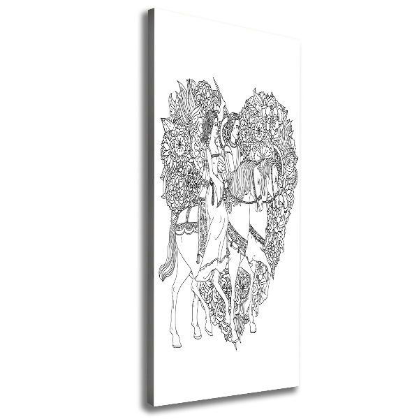 Canvas wall art Woman and man