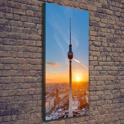 Wall art canvas large Television tower