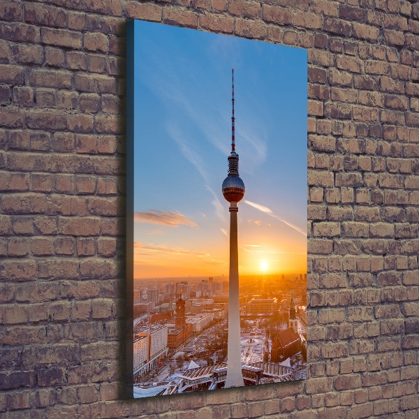 Wall art canvas large Television tower