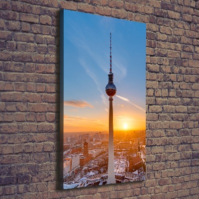 Wall art canvas large Television tower