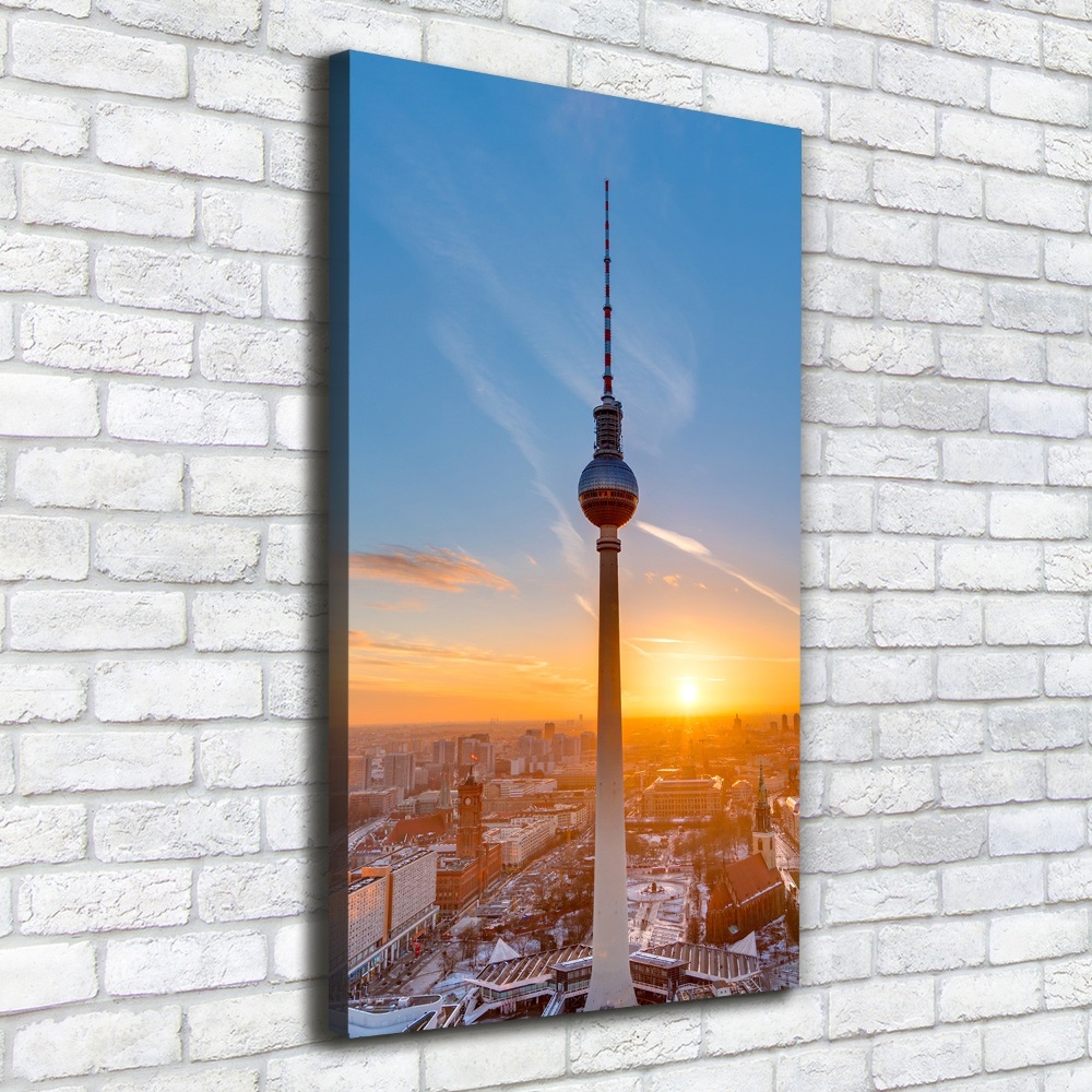 Wall art canvas large Television tower