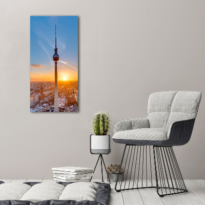 Wall art canvas large Television tower