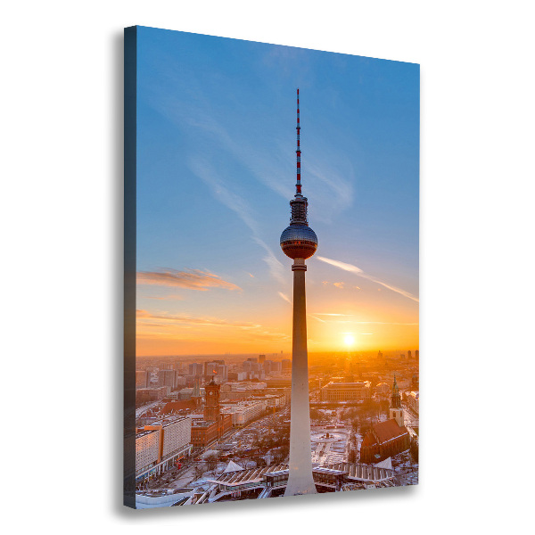 Wall art canvas large Television tower