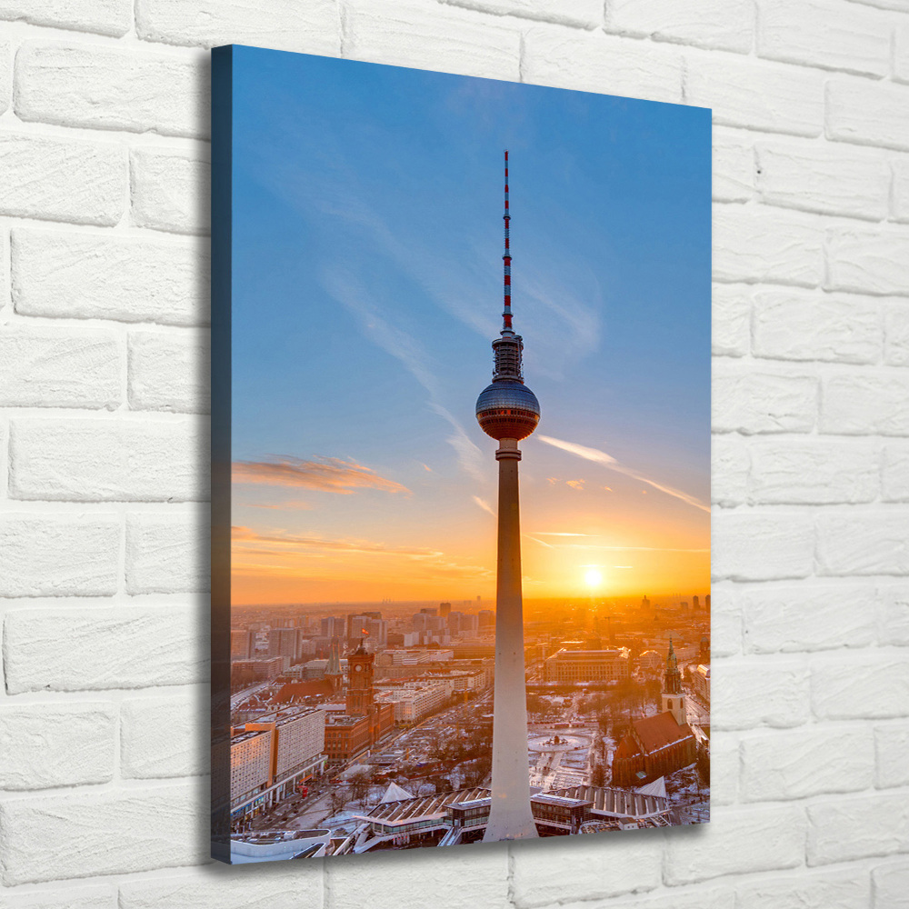 Wall art canvas large Television tower