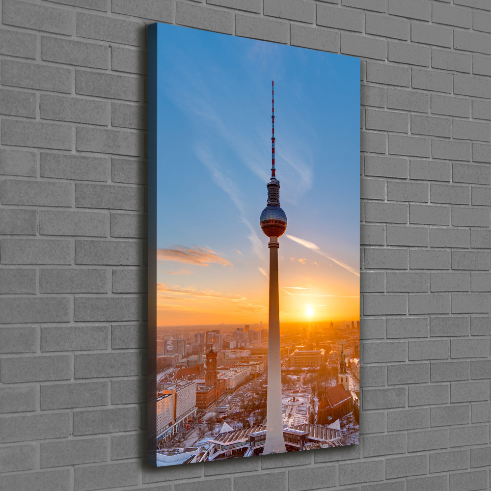 Wall art canvas large Television tower