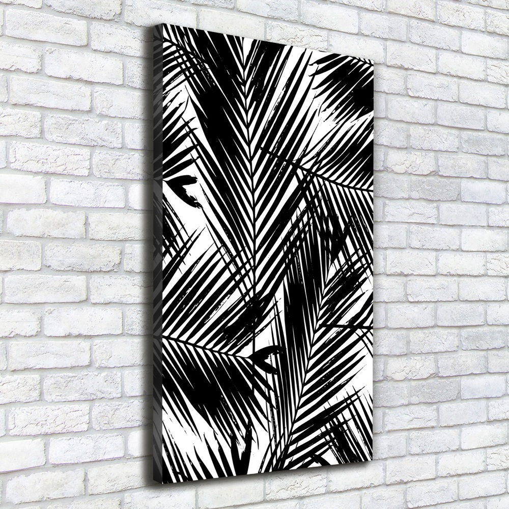 Canvas wall art Palm leaves